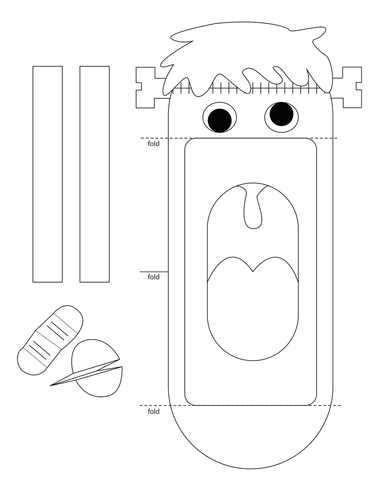 printable halloween crafts for kids pdf