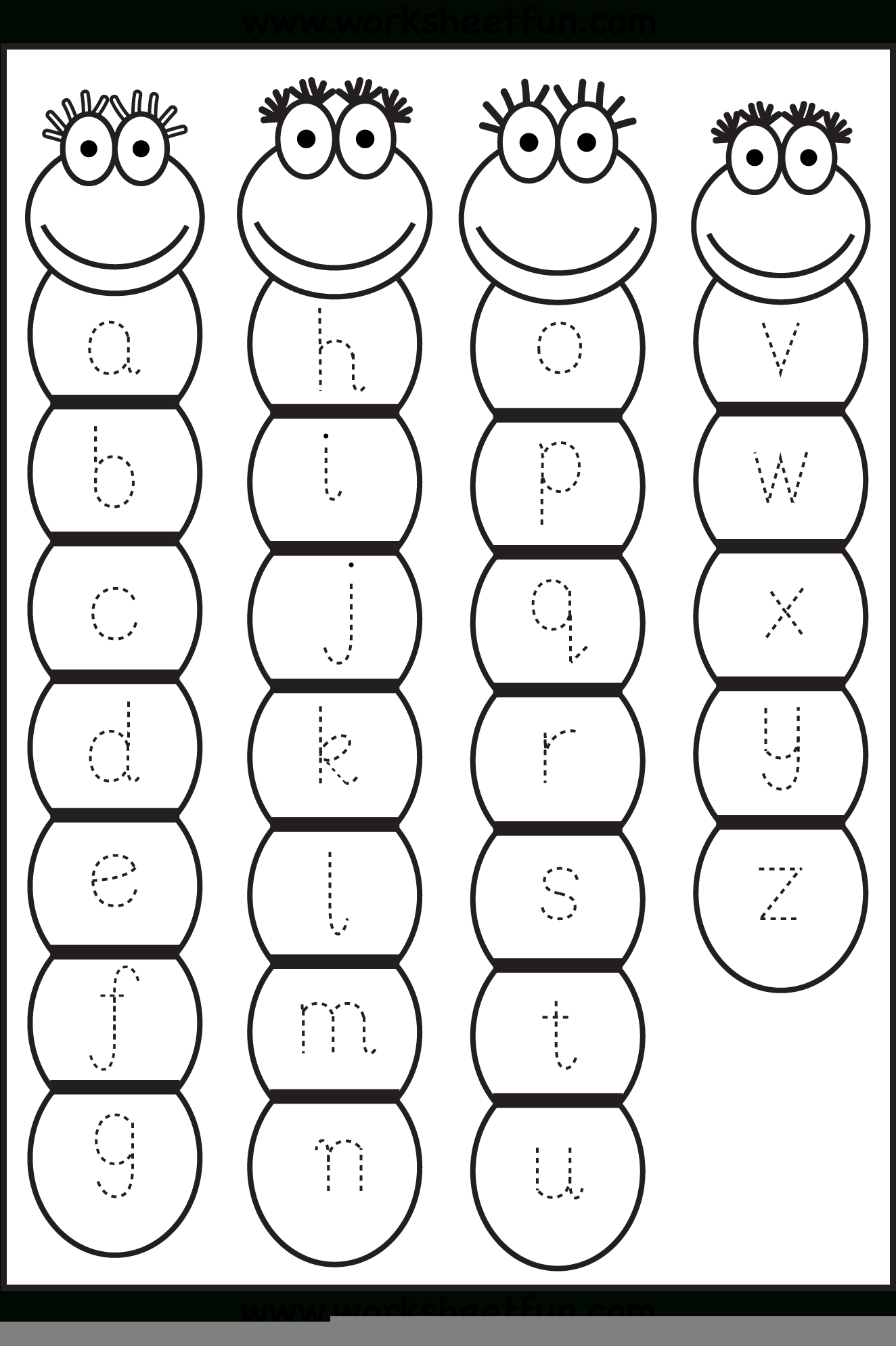 printable lower case alphabet worksheet