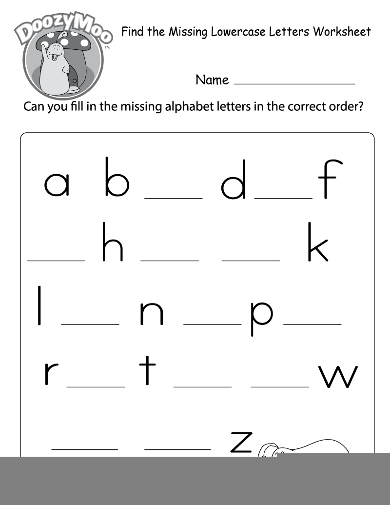 Lower Case Alphabet Printable Worksheets Printable Worksheets
