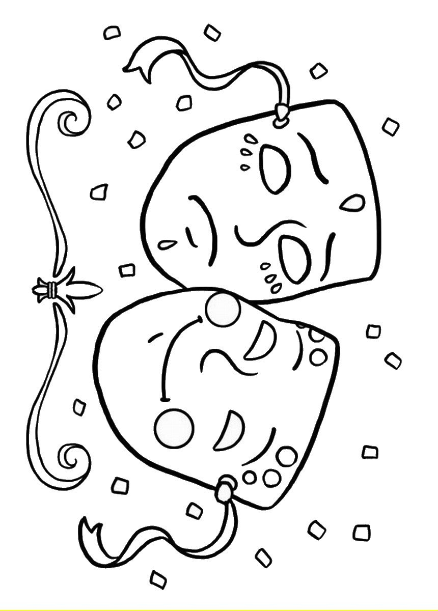 Mardi Gras Coloring Pages