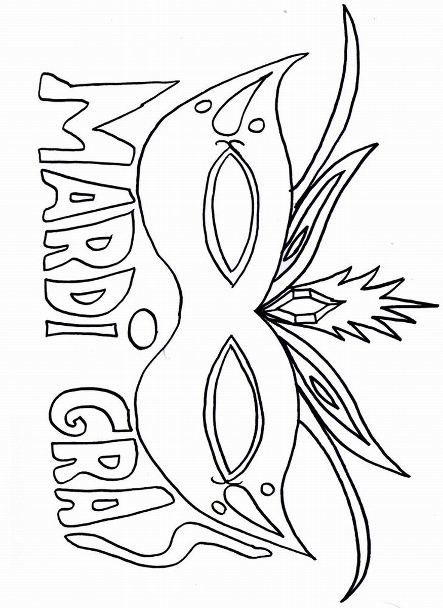 Mardi Gras Coloring Pages
