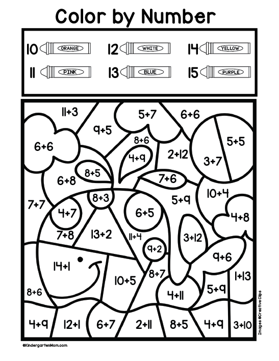 Math Color By Number Worksheets