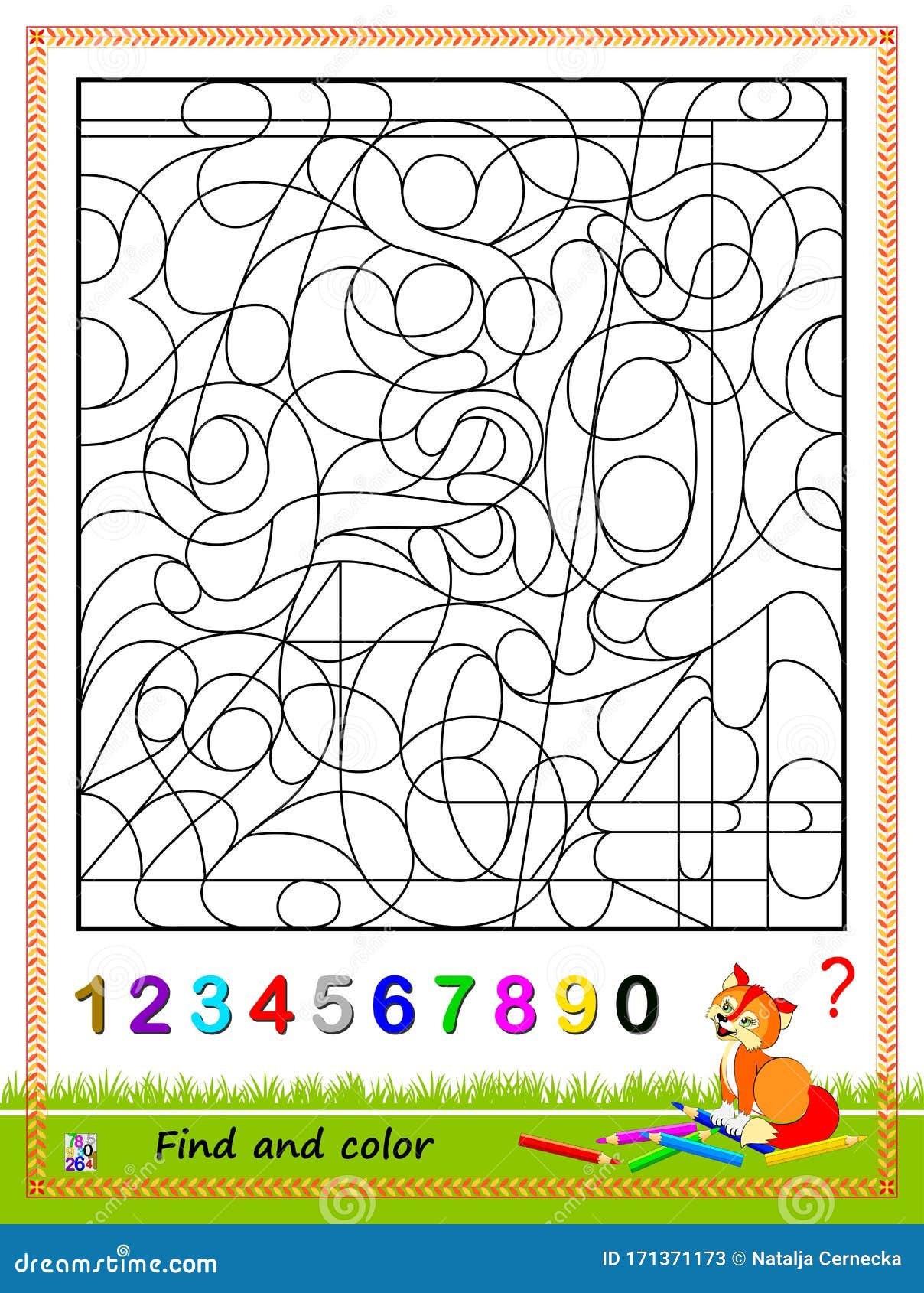 math paint by numbers worksheet