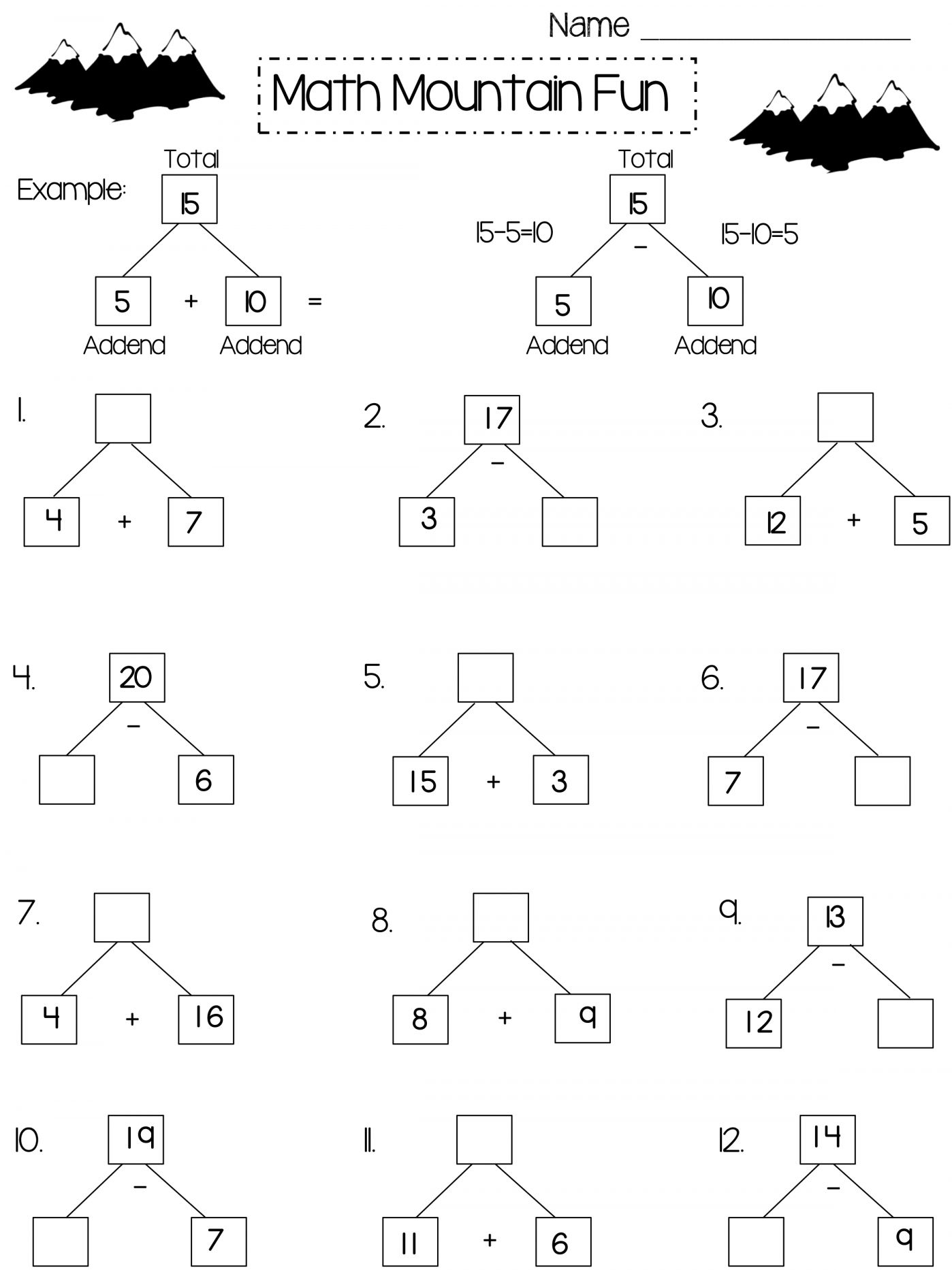 worksheets for 2nd grade math