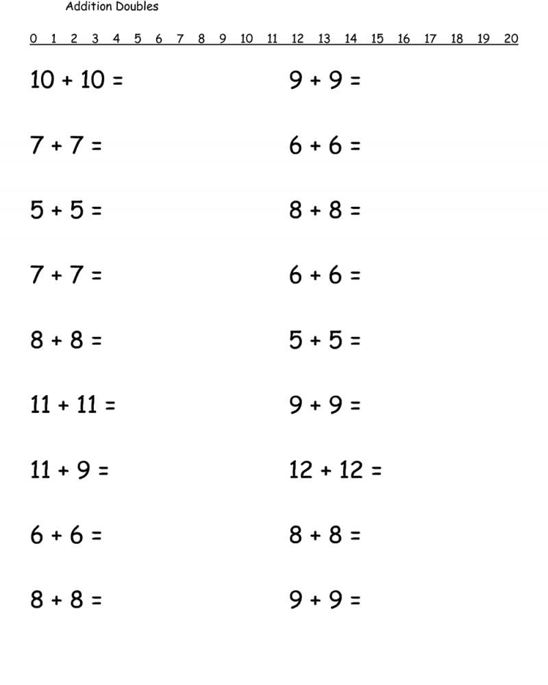 1st grade math worksheets free