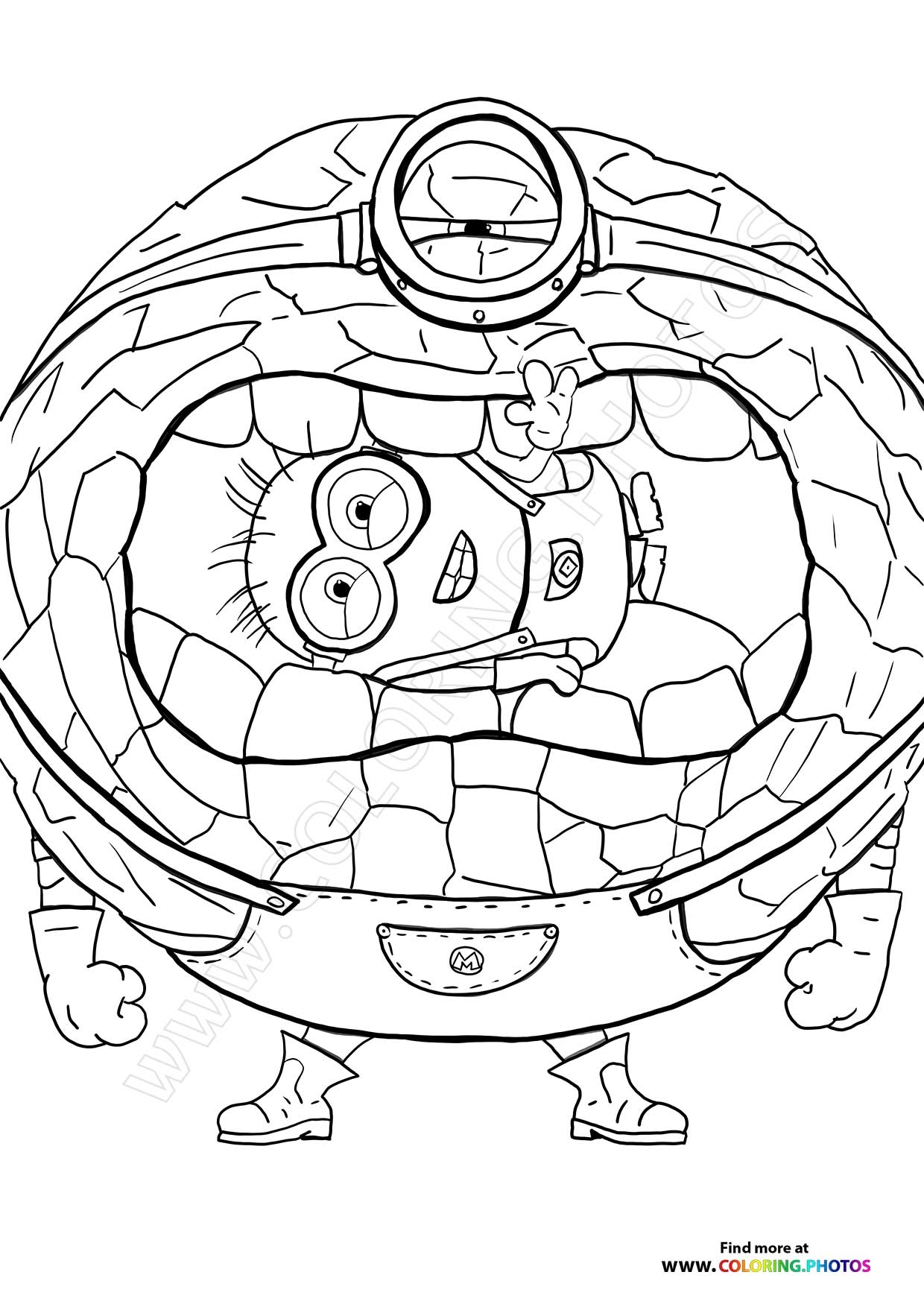 Mega Minions Coloring Pages For Kids