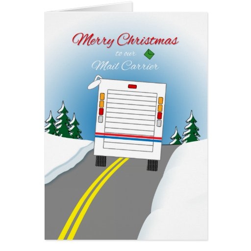 printable christmas card for mail carrier