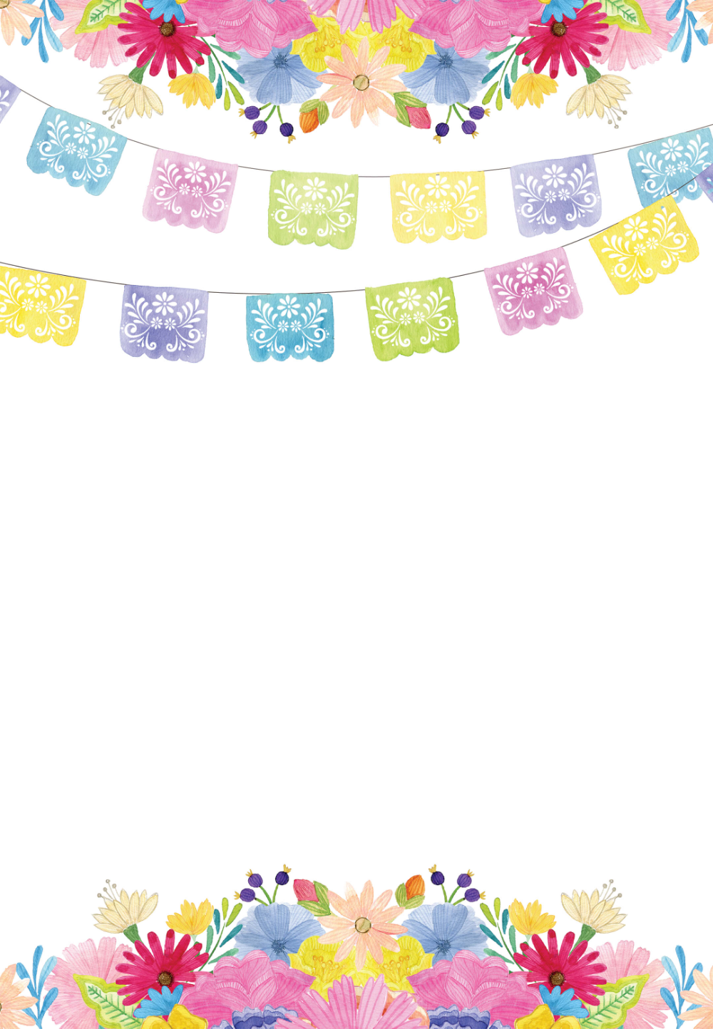 blank mexican invitation template free
