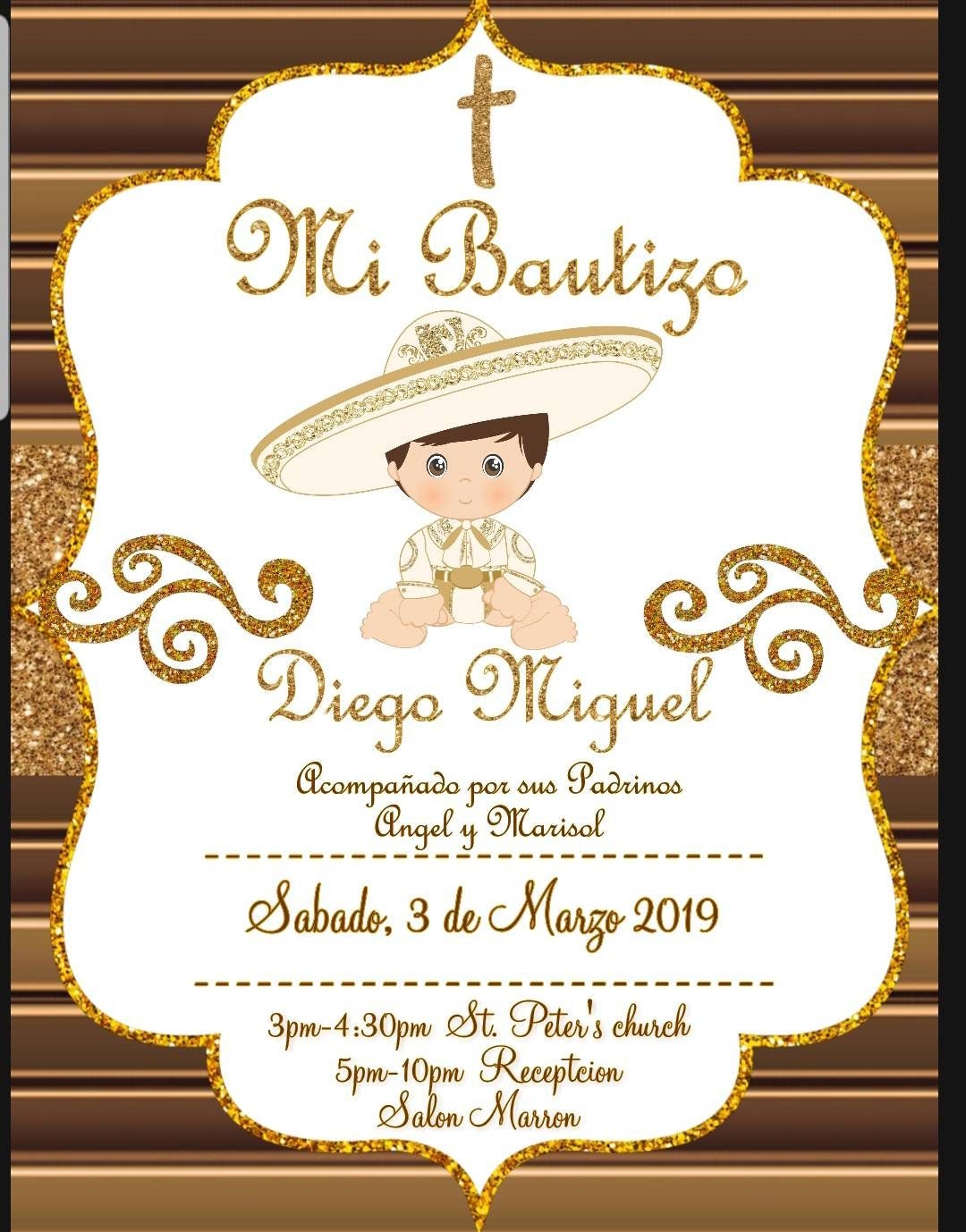 bautizo invitation template gratis