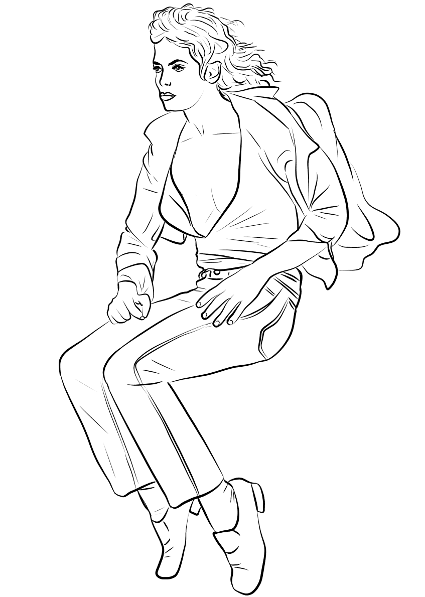 Michael Jackson Coloring Page