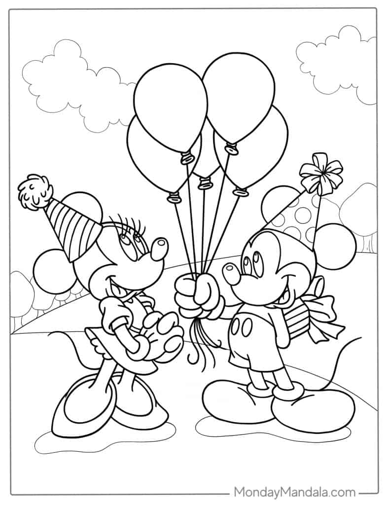 Mickey And Minnie Mouse Free Printable Coloring Pages Infoupdate