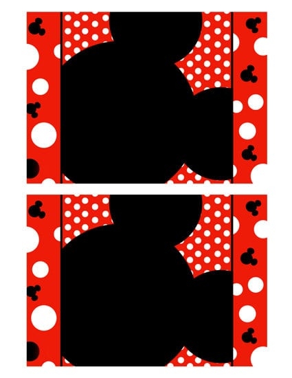 Mickey Mouse Invitation Blank Template