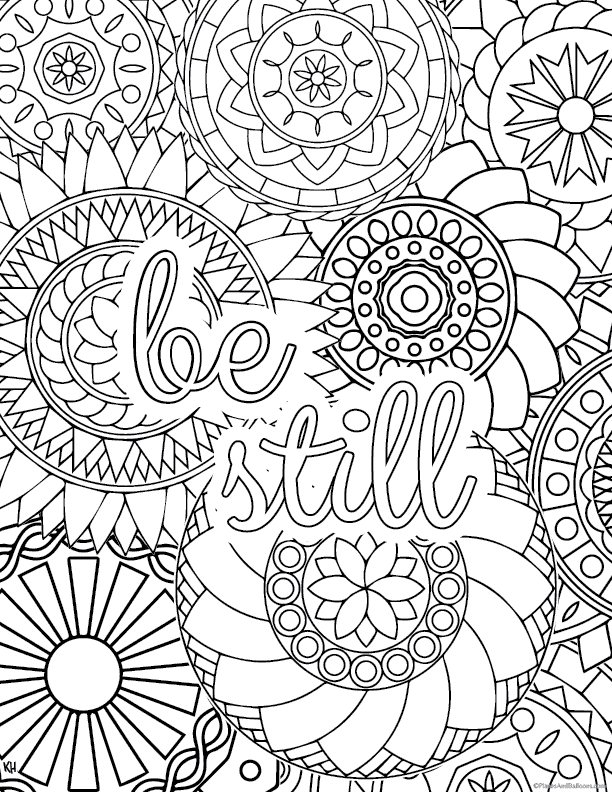 Mindful Coloring Pages Coloring Home