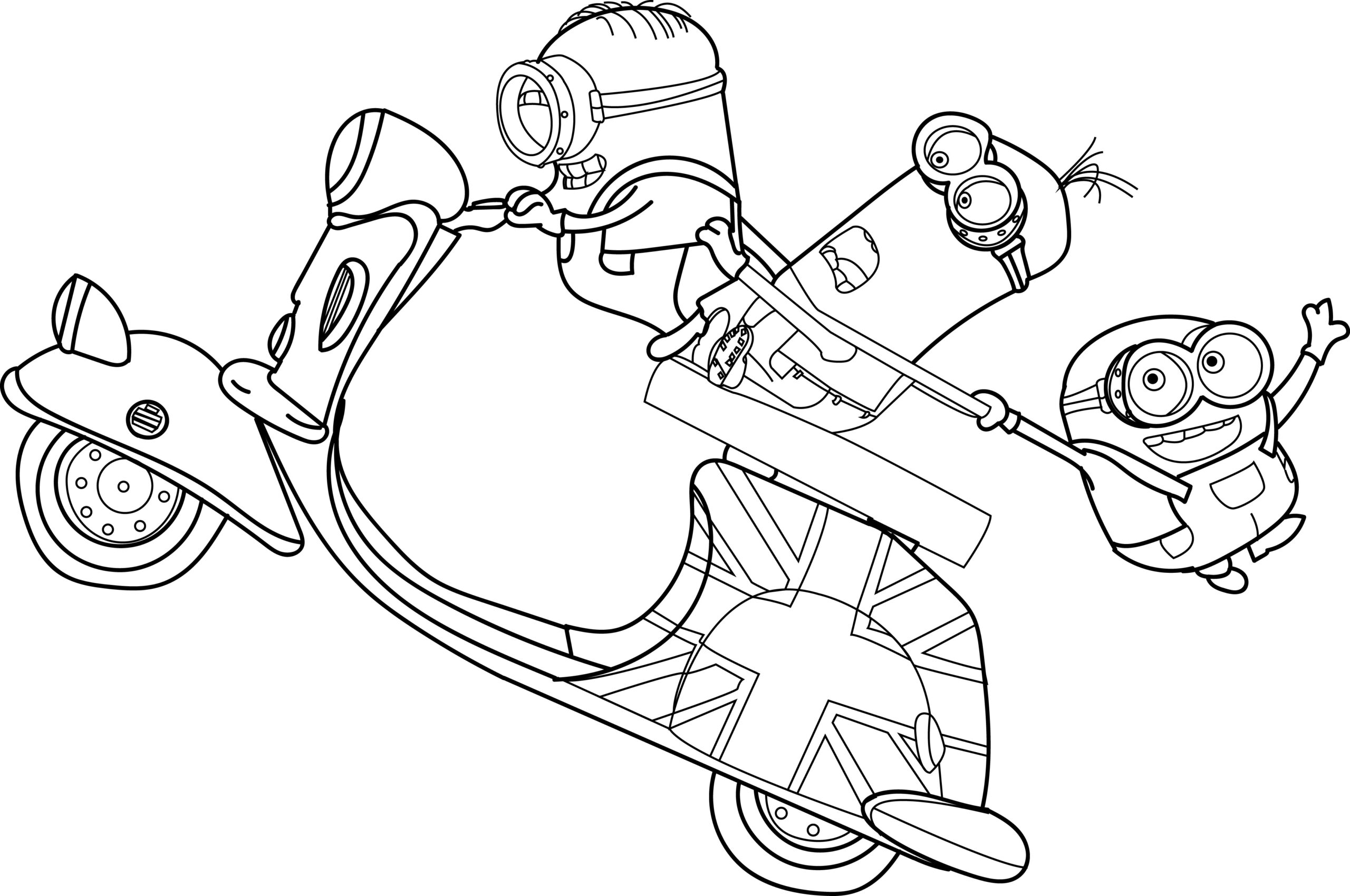 Minion Coloring Pages PrintablePDF For Kids Coloringfolder