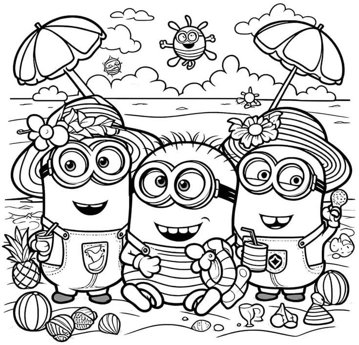 free coloring pages minions