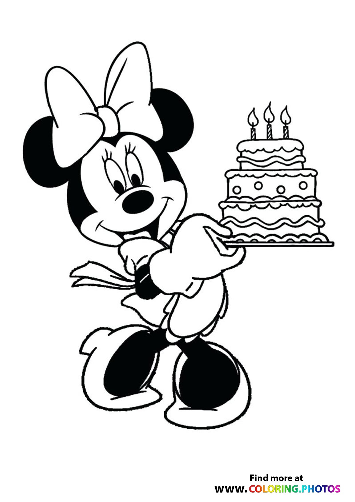 Mini Mouse Coloring Page