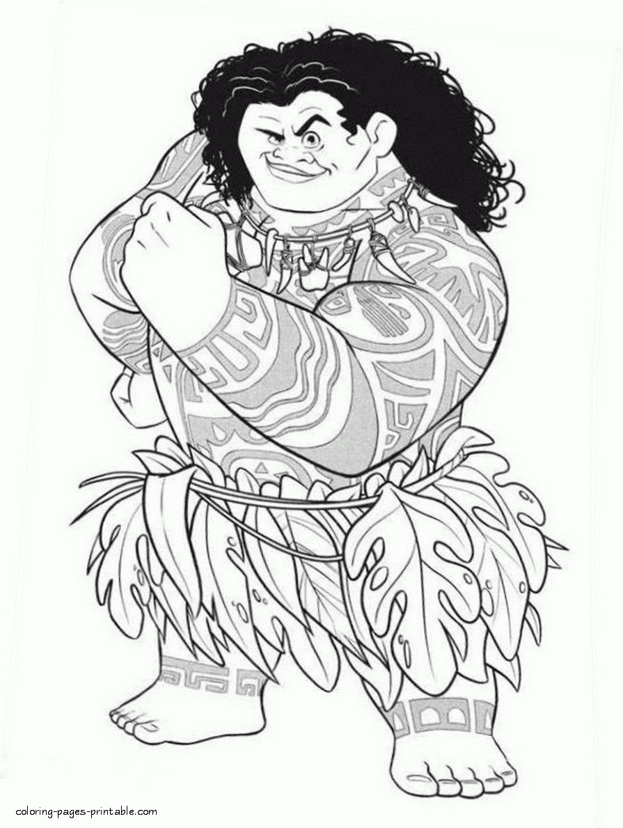 Moana Cartoon Coloring Pages COLORING PAGES PRINTABLE COM