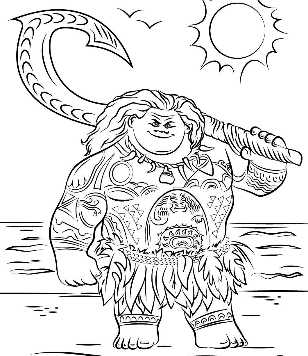 Moana Coloring Pages Free Printable Warehouse Of Ideas