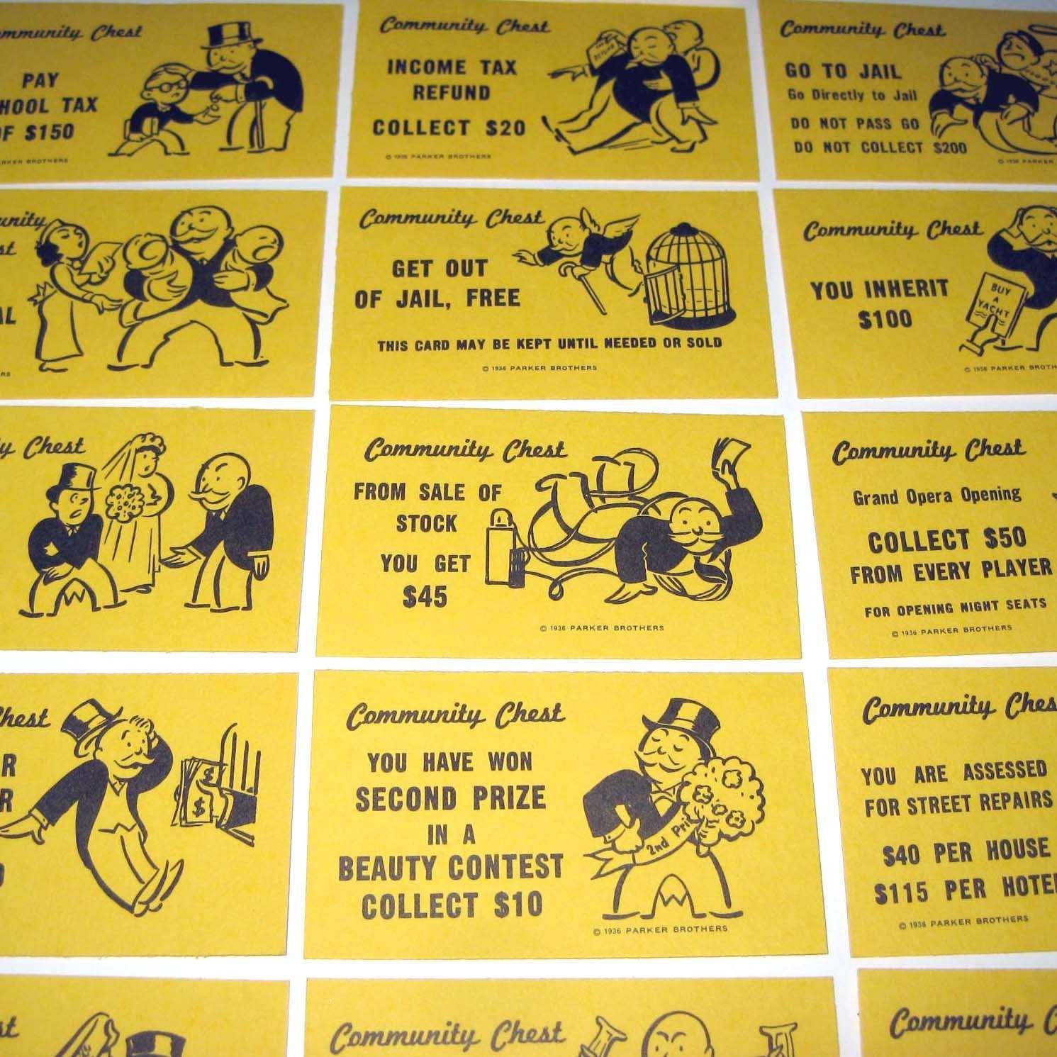 Monopoly Chance Cards Printable That Are Eloquent William Blog With