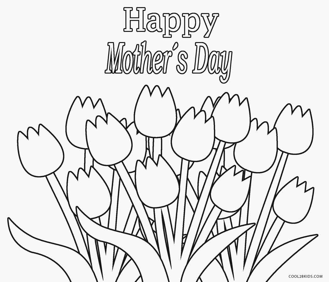 Mother 39 s Day Card Printable Coloring