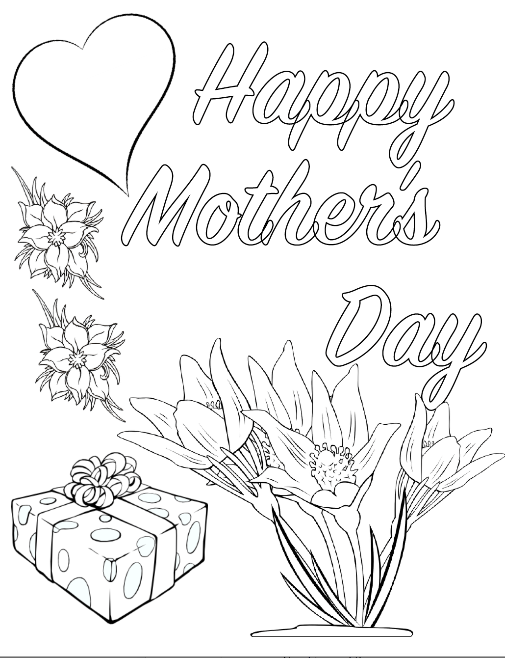 mother's day card printable for kids