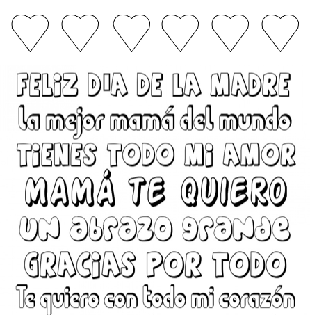 Mother s Day Printable Spanish Subway Art To Color Spanish Playground