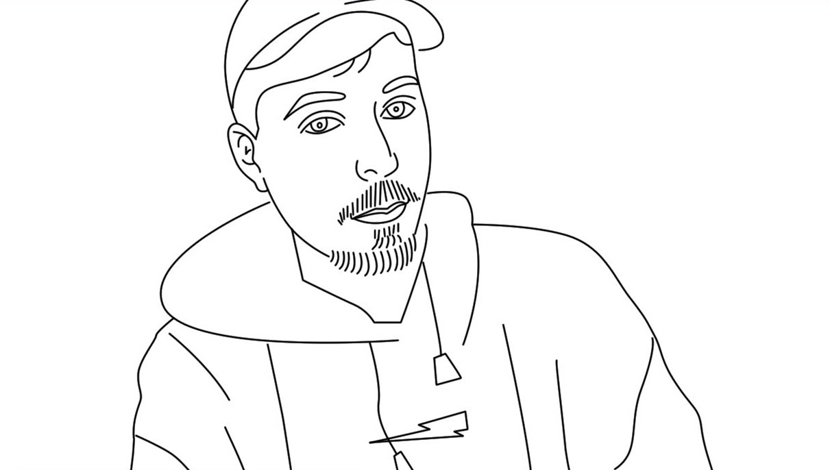 Mr Beast Coloring Pages