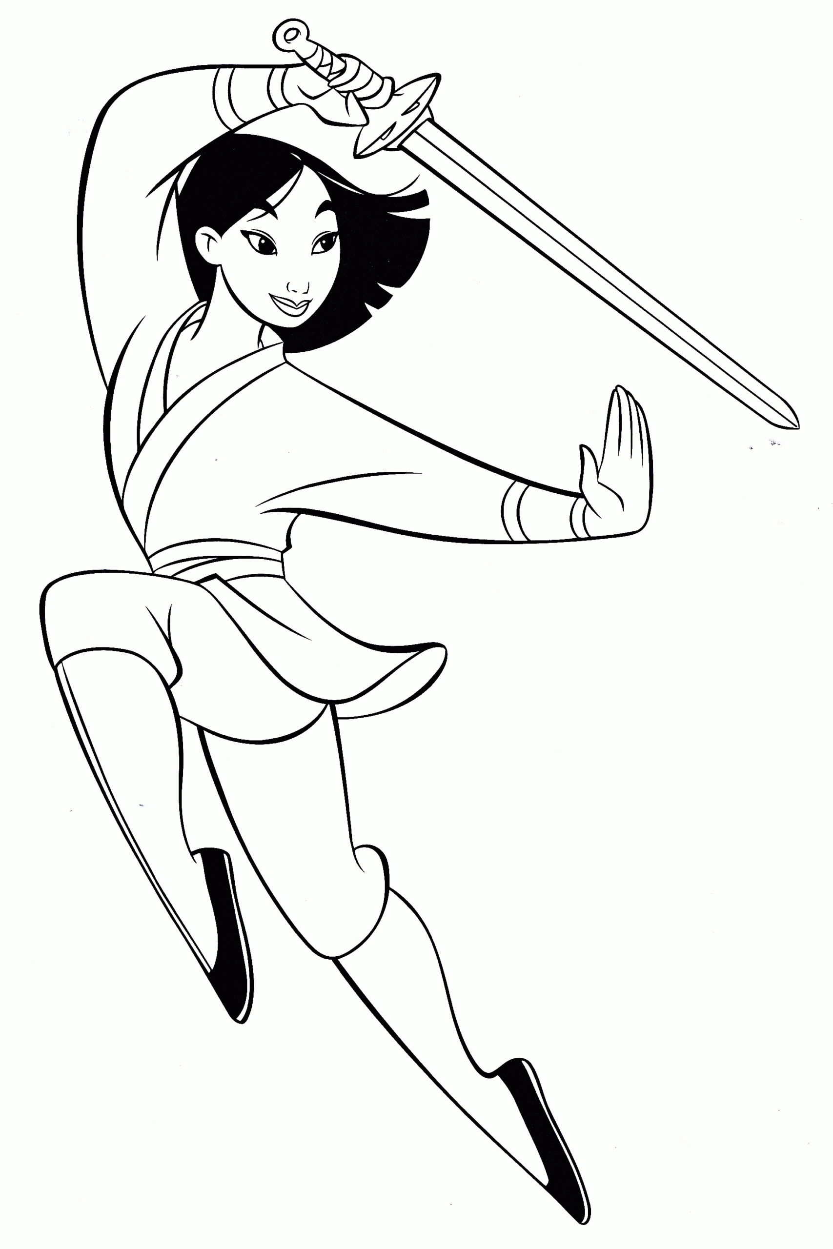 Mulan Free Coloring Pages Coloring Home