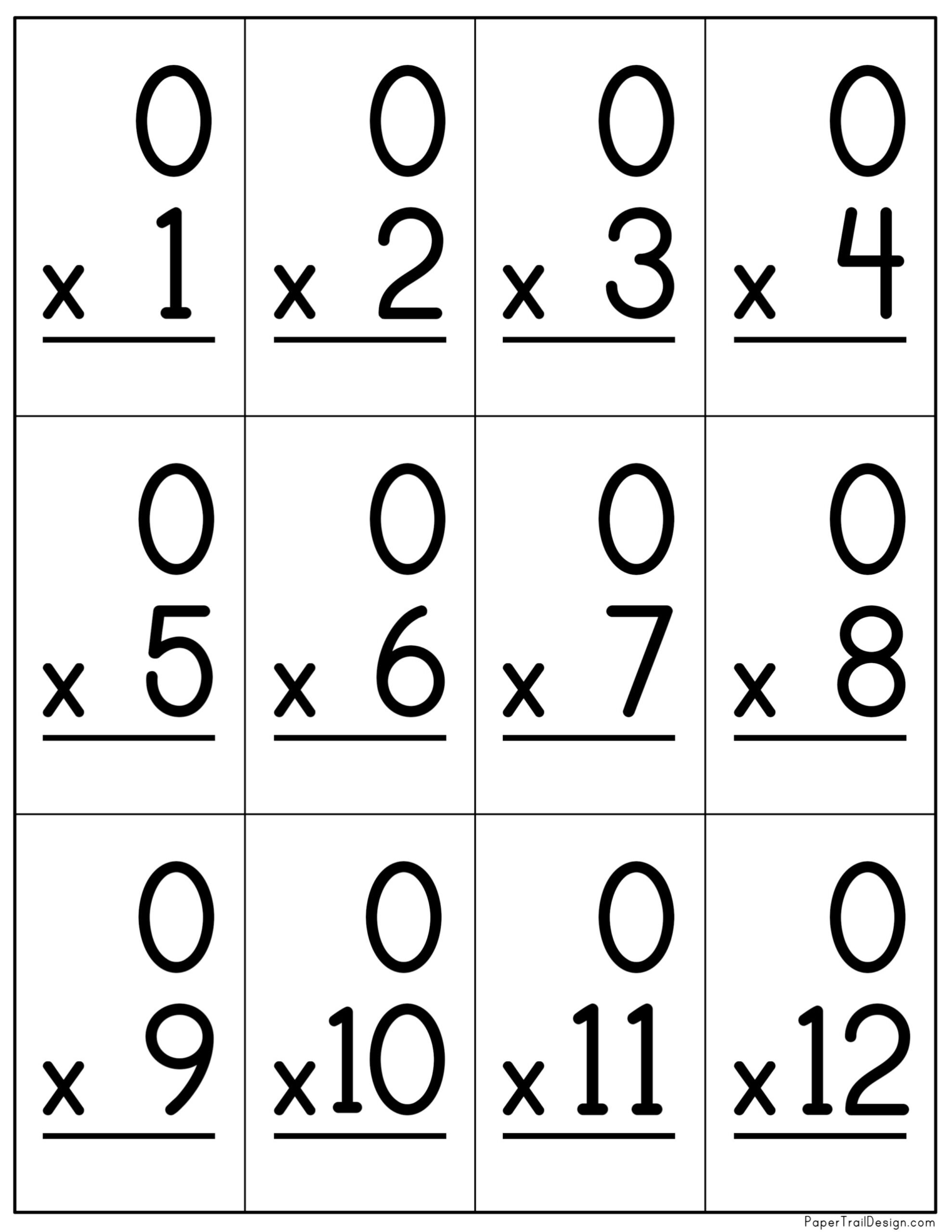 free printable worksheets for kids multiplication