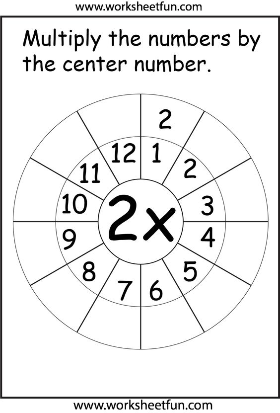 Multiplication Color Pages Coloring Home