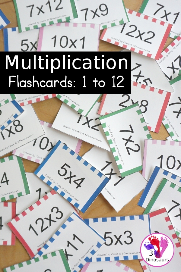 multiplication cards printable free