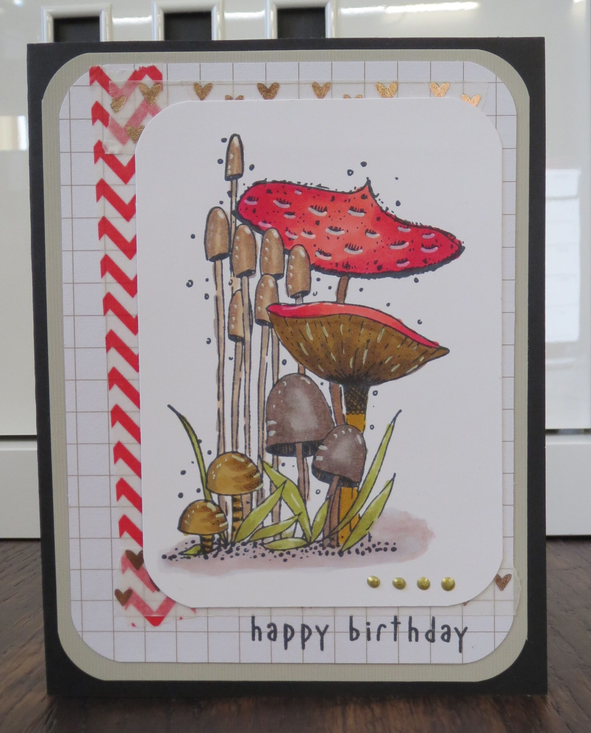 Mushroom Birthday Card DIY Stationery