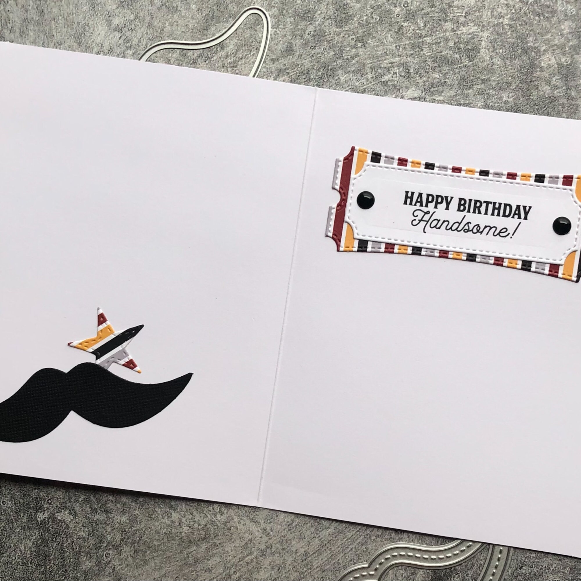 Mustache Birthday Card Birthday Card For Him Birthday Card For Dad 