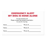 My Dog Is Home Alone Contact Card Zazzle