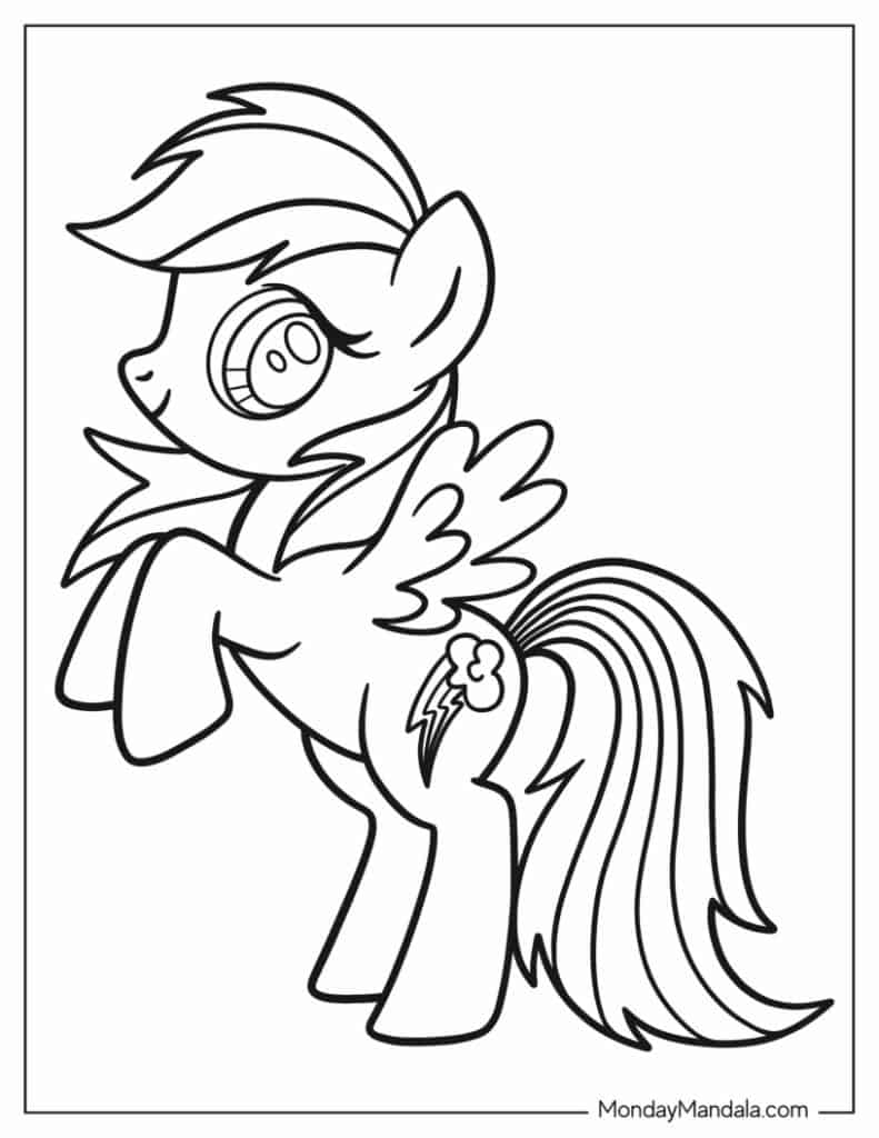 My Little Pony Rainbow Dash Coloring Pages Infoupdate