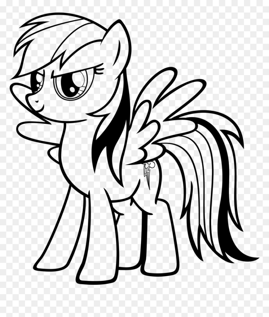 My Little Pony Rainbow Dash Coloring Pages Infoupdate