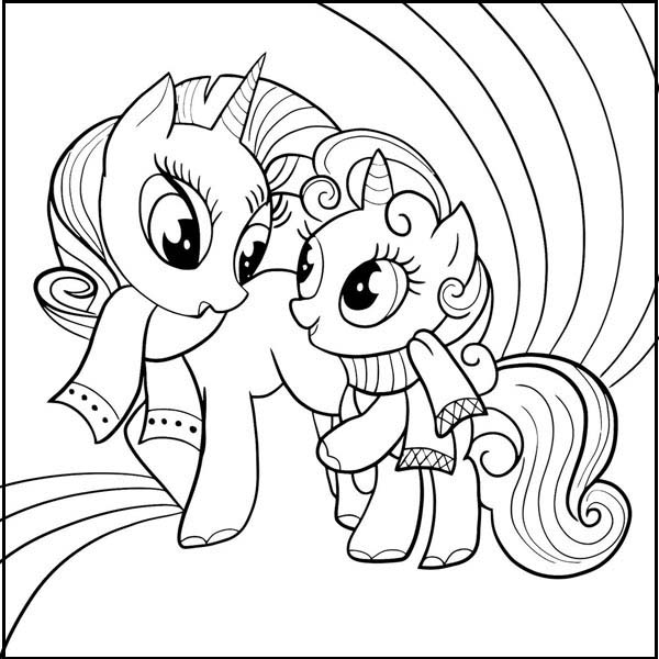 My Little Pony Coloring Pages Rainbow Dash