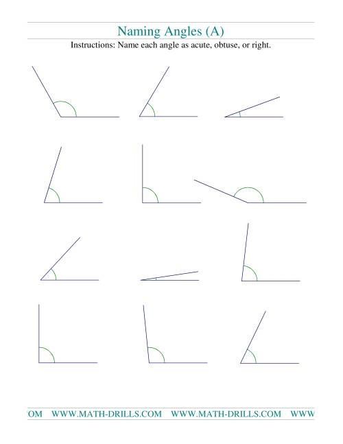 Naming Angles A 