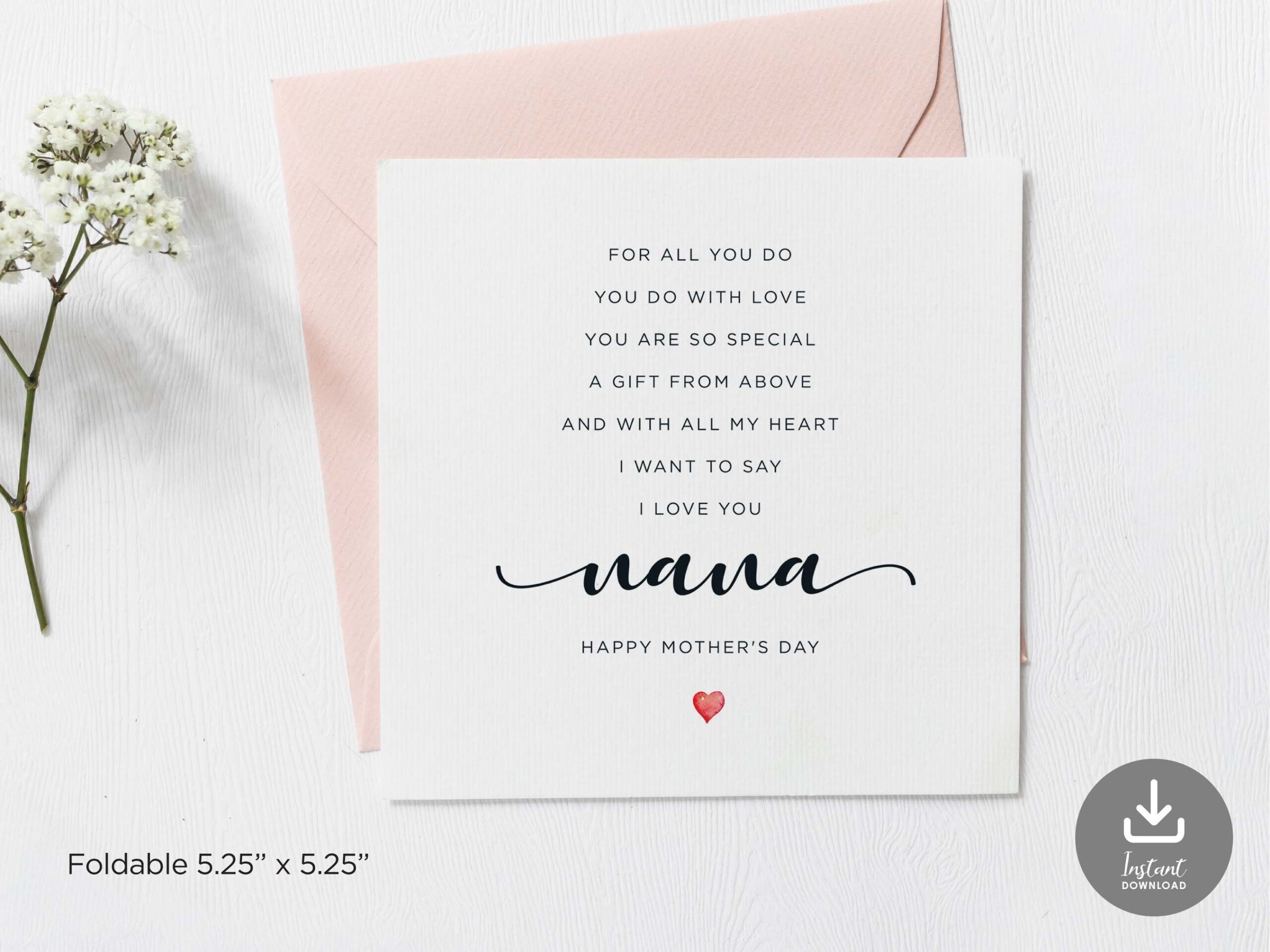 Nana Poems Mothers Day Poems Mothers Day Cards Happy Mothers Day 