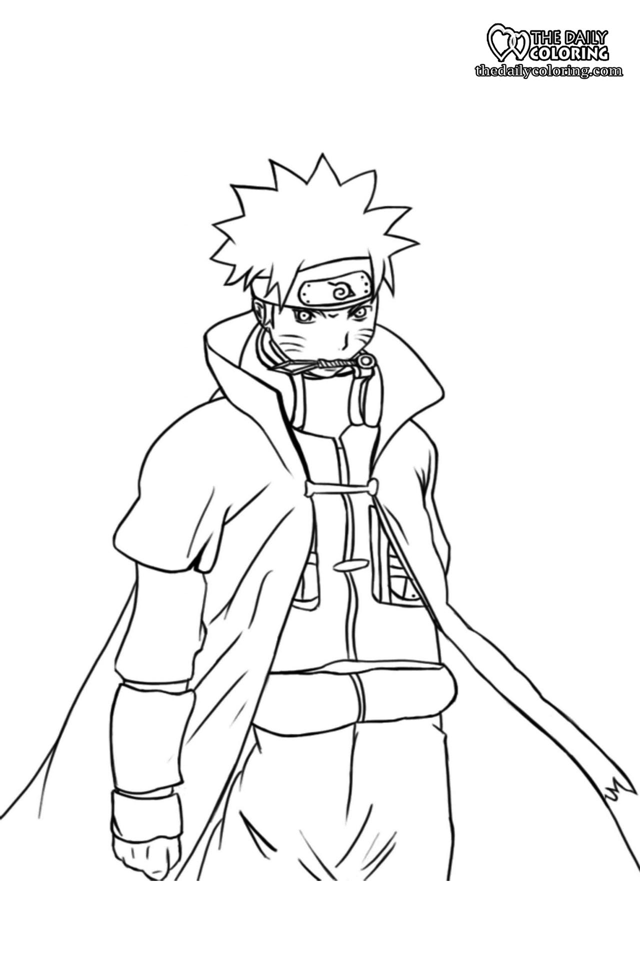 free naruto coloring pages