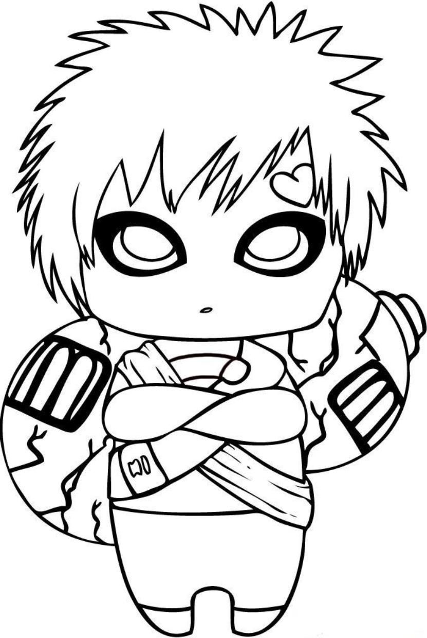 naruto free coloring pages