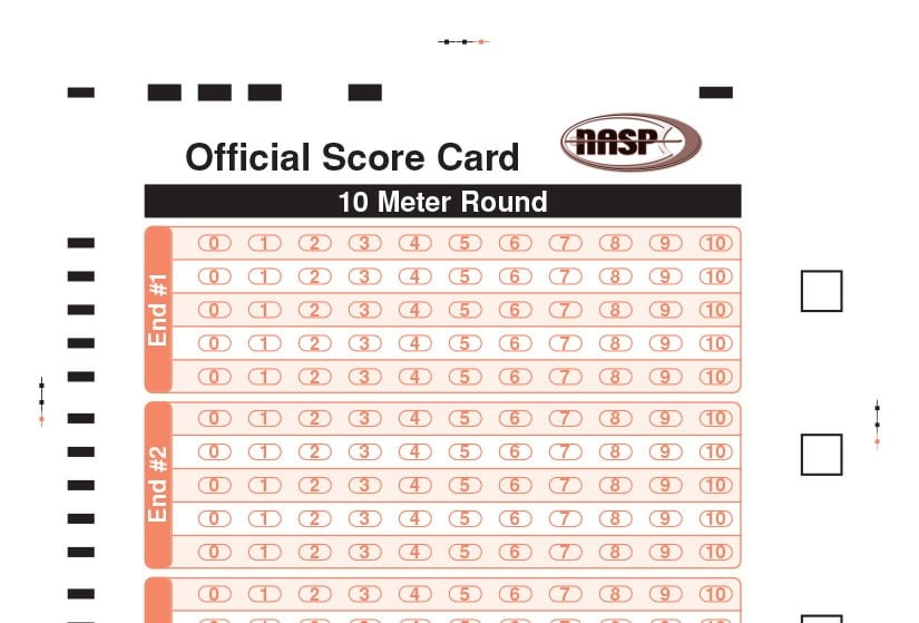 NASP Sample Score Card Easton Archery