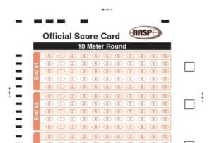NASP Sample Score Card Easton Archery