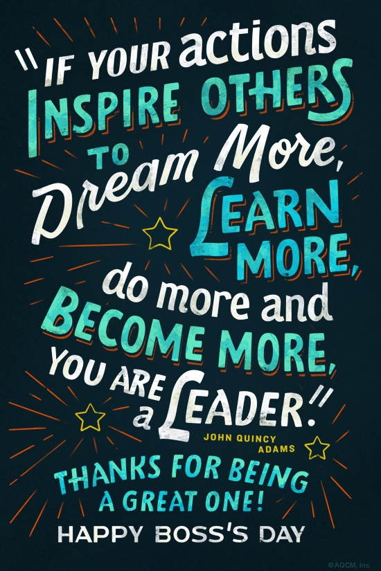 national boss's day printable card