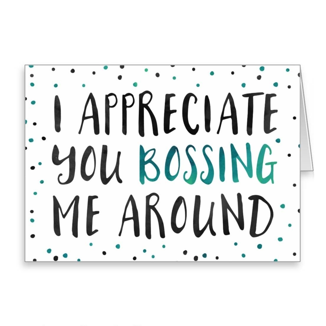National Boss Day Printable Card