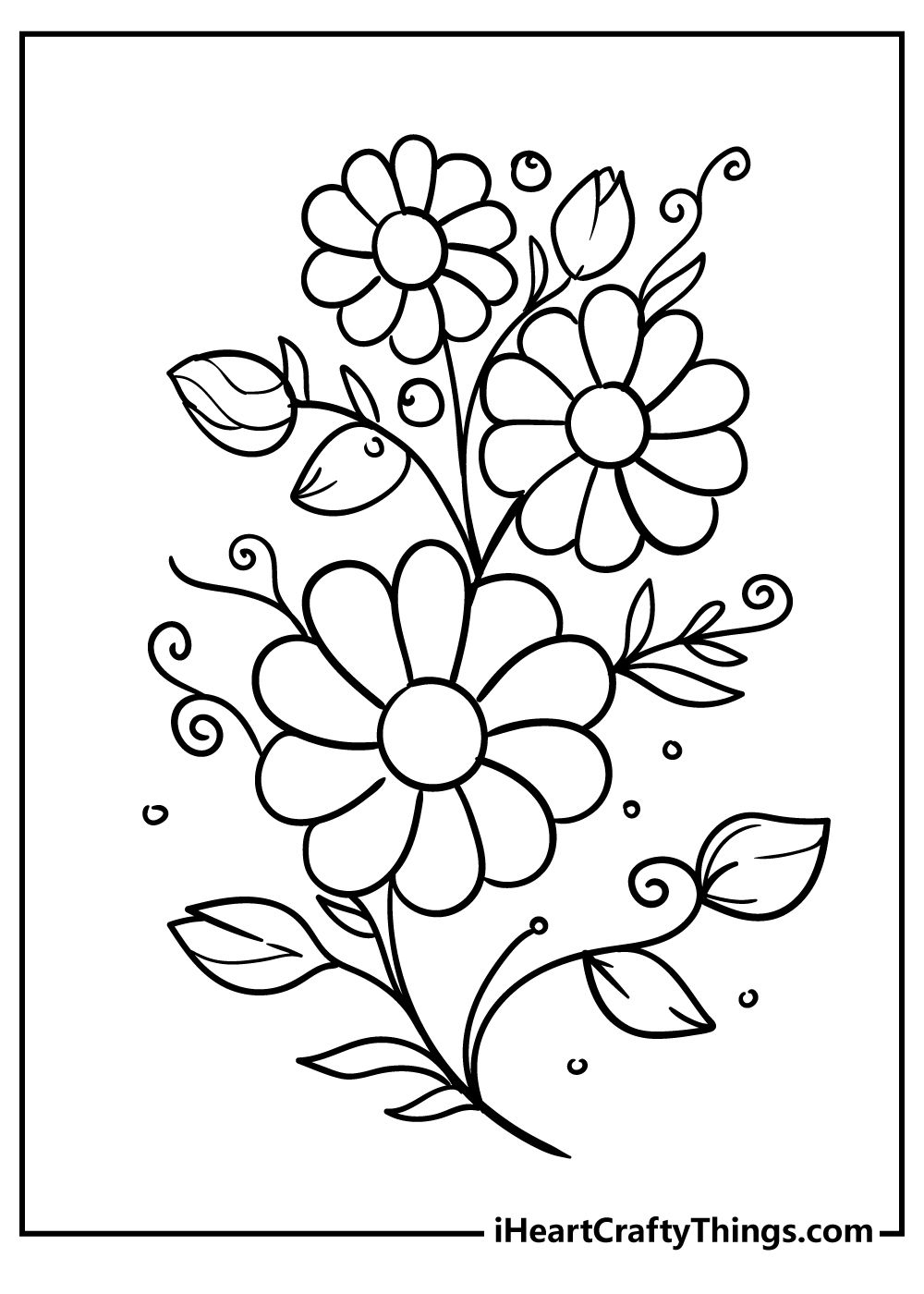 New Beautiful Flower Coloring Pages Printable Flower Coloring Pages