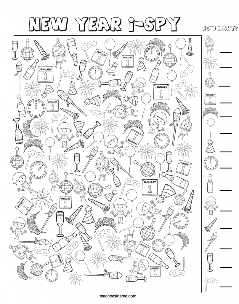 New Year Activities For Kids Teach Beside Me