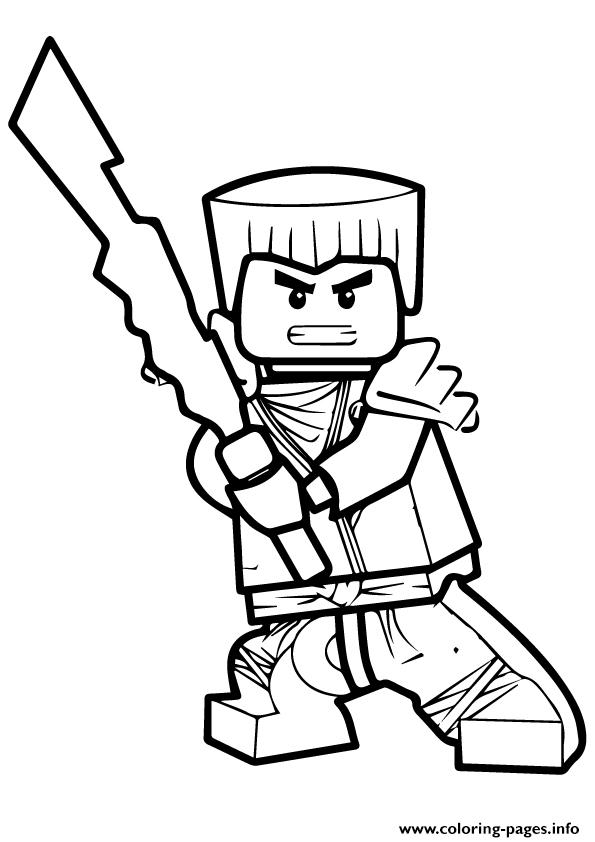 Ninjago Zane Coloring Pages Printable