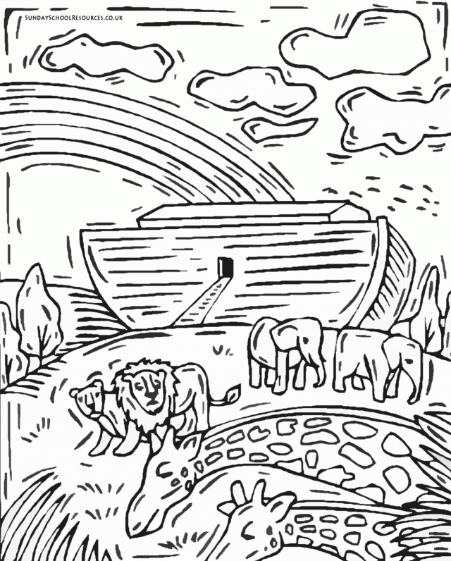 Noah 39 s Ark Coloring Pages Books 100 FREE And Printable
