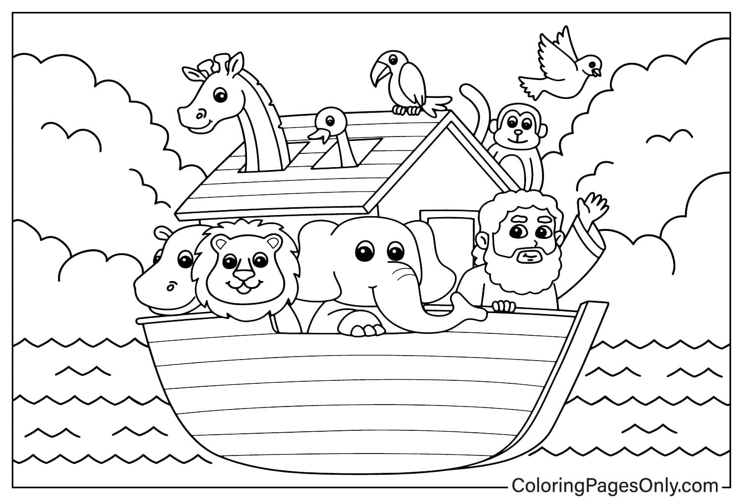 Noah s Ark Coloring Sheet Free Printable Coloring Pages